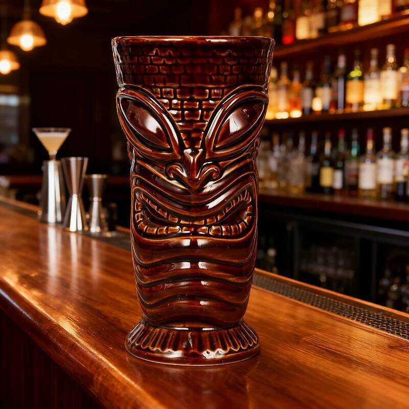 C Tiki Cup Bar Tools Creative Ceramic Cup Hawaiian Cocail Cup Beer Beverage Mugs Party Tiki Cup Bar