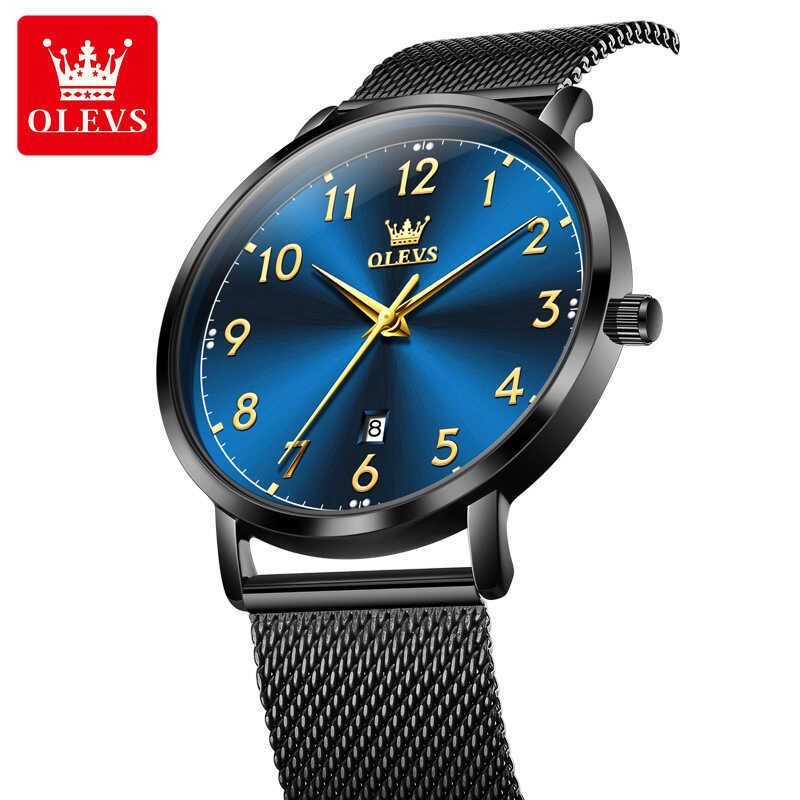 Oris Brand Ultra-Thin Trend Digital Dial Student Waterproof Luminous Male Watch