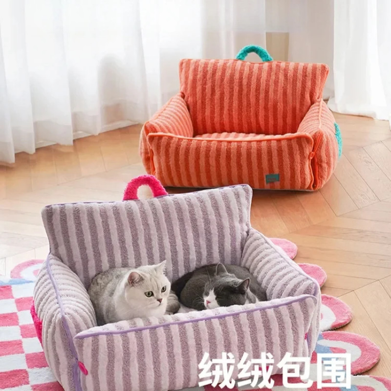 Zeze pet sofa cat kennel four seasons universal detachable washable kennel puppy Teddy small dog la