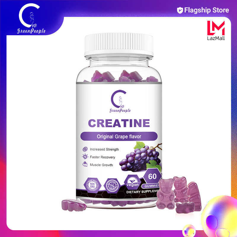 GPGP GreenPeople - Enhanced Creatine Monohydrate พร้อมคอลลาเจนเพื่อปรับปรุงการดูดซึม อร่อยและสะดวก G