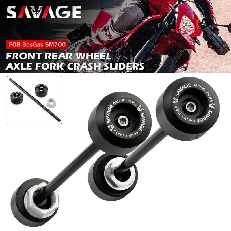 For GasGas SM700 ES700 2022 2023 700SM Axle Sliders Wheel Fork Crash Protector Pad Motorcycle 700 S