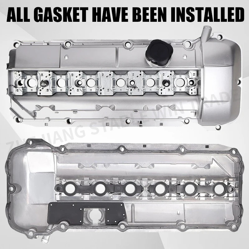 New Aluminum Engine Valve Cover 11121432928 For BMW M54 M52 B20 B25 B28 E53 E36 E46 E39 X5 Z3 2.5L