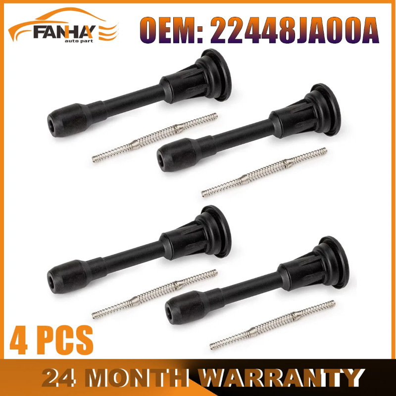 4PCS Ignition Coil Stick Cover Spark Plug Cap 22448JA00A 22448JA00C for Nissan /JUKE for MICRA for