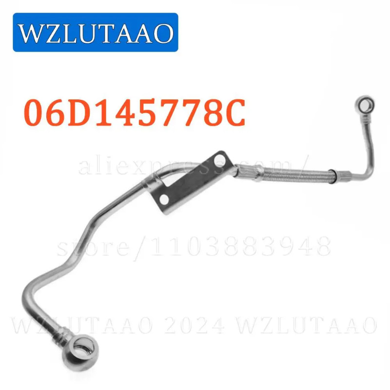 Turbo Oil Supply Feed Line 06D145778C 06D 145 778 C For Audi A4 B7 2004-2009 A6 C6 2005-2011 Seat E