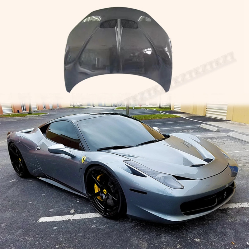 For Ferrari 458 Italia Carbon Fiber SP Style Hood Bonnet