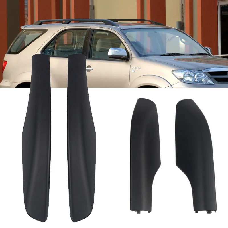 4PCS Roof Rack Luggage Rack For Toyota Fortuner AN50 AN60 Hilux SW4 2004-2015 Black ABS Bar Rail En