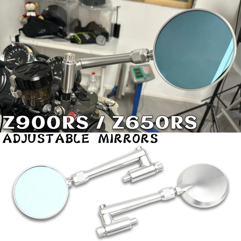 Z900RS Z650RS Motorcycle Rearview Mirror for KAWASAKI Z 900 RS Z650 RS Accessories Round Mirrors Z9