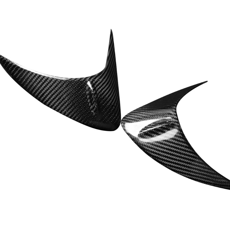 2PCS Carbon Fiber Front Headlight Eyelid Cover Sticker Eyebrow For Toyota 86 GT86 & Scion FR-S & Su