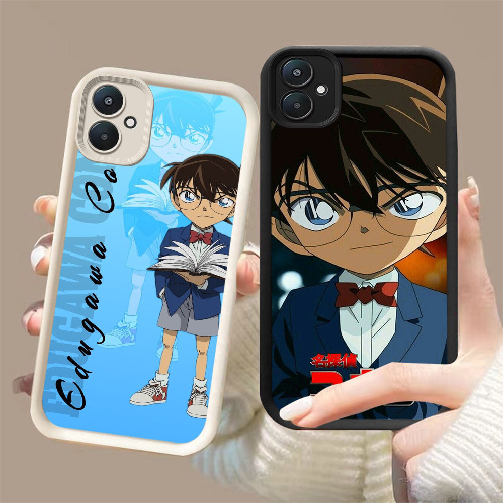 DJ-18 Detective Conan ปลอกซิลิโคนสีดําและสีขาวสําหรับ Xiaomi Poco 14T C71 C65 13T 14 Pro 5G