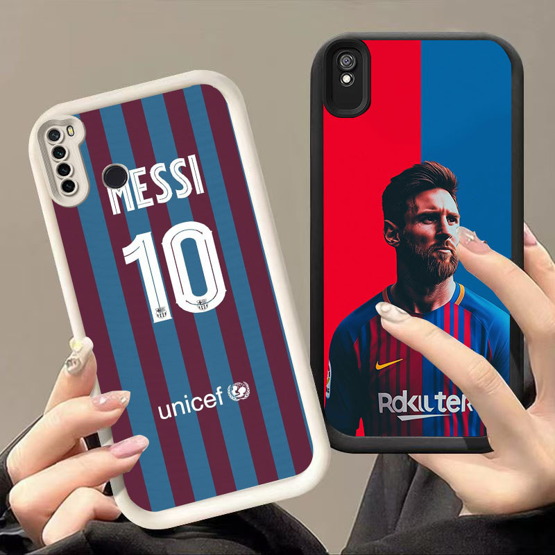 DJ-27 Legendary messi Silicone Casing สีดําและสีขาวสําหรับ Redmi Note 6A 7 9T 9A Pro