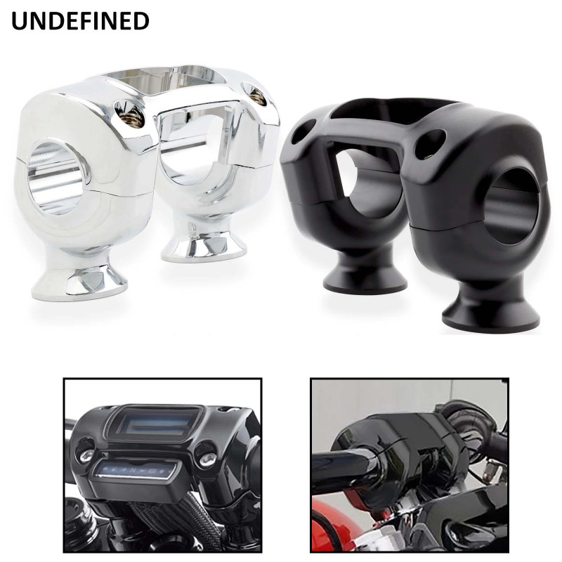 Motorcycle 1.25" Handlebar Riser Clamp Kit For Harley Softail Street Bob Breakout FXDR 114 2018-202