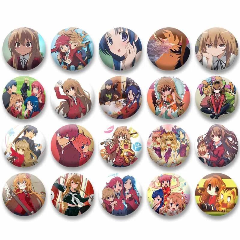 เข็มกลัดลายToradora พร้อมเคลือบรูปแบบกำหนดเอง สำหรับเป็นของขวัญให้เด็กและเพื่อน