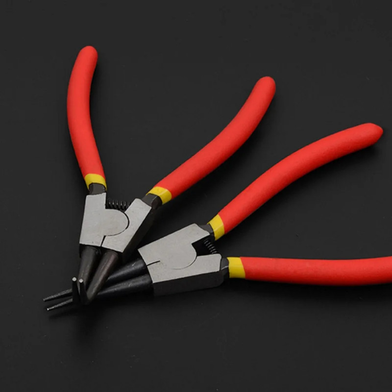 7inch Inch Circlip Pliers Set Multifunctional Shaft Hole Snap Ring Pliers Set Crimp Tool Internal E