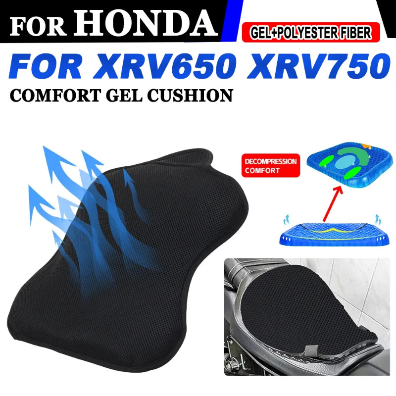 For HONDA Africa Twin XRV650 XRV750 XRV 650 XRV 750 Motorcycle Accessories Breathable Pressure Reli