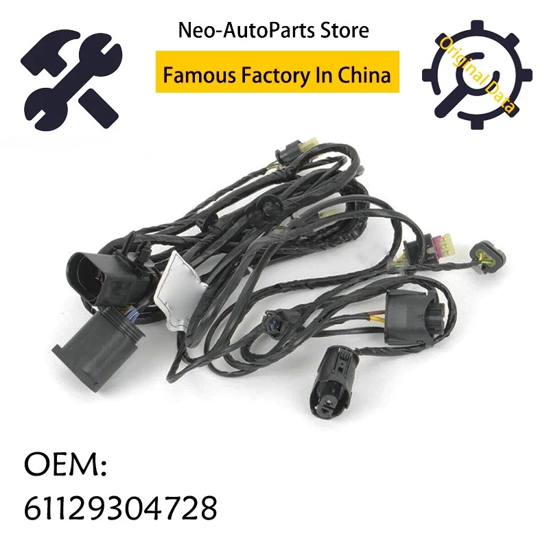 61129304728 Front Bumper PDC Sensor Harness Parking Sensor Wiring Harness For BMW F25 X3 OEM