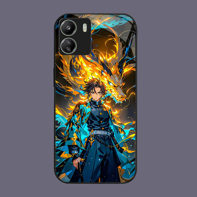 DJ-51 XDemon Slayer Kimetsuไม่มีYaibaปลอกKACAกรอบนุ่มสีดําXiaomi Redmi Note Poco 13C 13 X6 13Pro C65