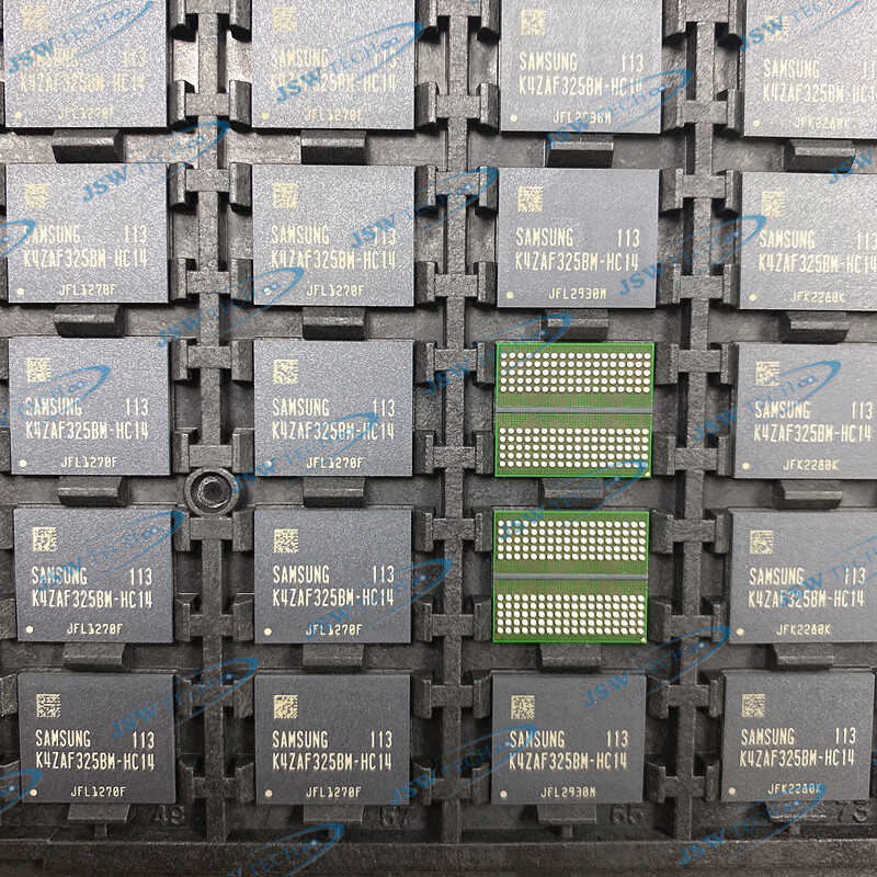 ยี่ห้อใหม่ K4ZAF325BM-HC14 ชิปหน่วยความจํา GDDR6 2GB 180FBGA พร้อมสต็อกจัดส่งทันที