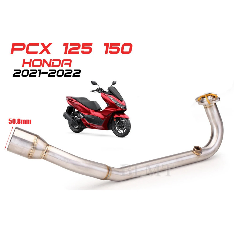 Slip On For Honda PCX 125 PCX 150 PCX125 PCX150 2021 - 2022 Motorcycle Exhaust Escape Front Connect