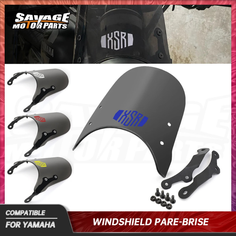 2023 XSR Windshield Windscreen For YAMAHA XSR 125 155 250 300 700 900 2016+ Motorcycle Accessories