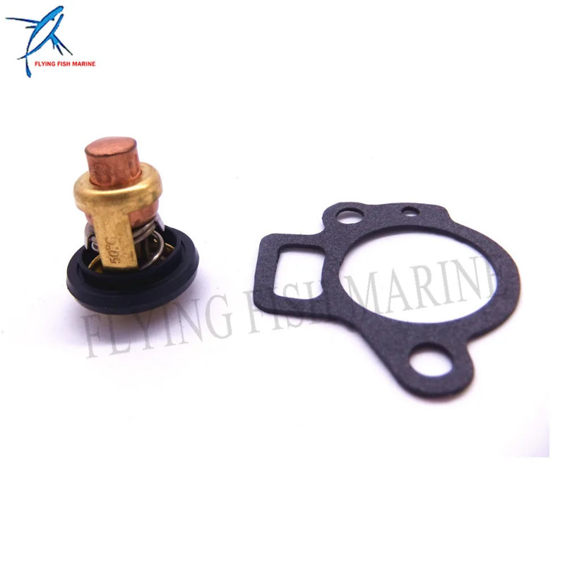 62Y-12414-00 6H3-12414-A1 Gasket and 6H3-12411-00 6H3-12411-11 Thermostat for Yamaha 50 60 70HP 2-S