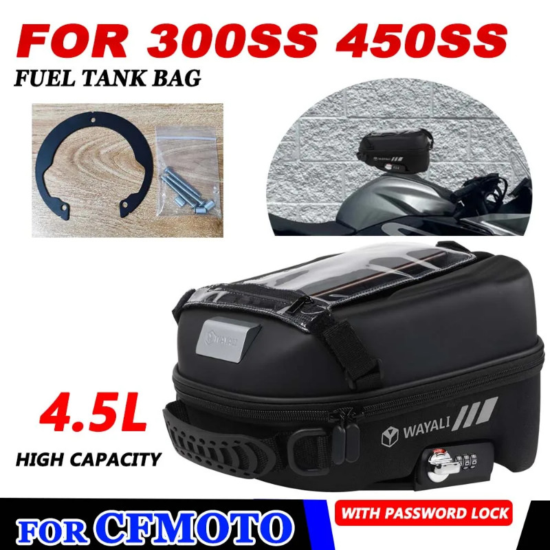 For CFMOTO 300SS 450SS SS 300 450 SS SS300 SS450 2024  Motorcycle Accessories Tank Bag Tanklock Wat