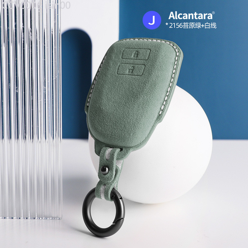 【2015 -2025】 เหมาะสำหรับเคสกุญแจ Toyota, Camry Corolla, Highlander, เคสกุญแจหนังหนังกลับ Alcantara