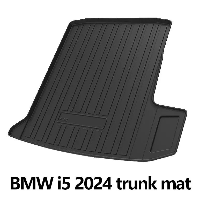 FOR BMW i5 2024  Trunk mats Auto parts TPE black Rubber material