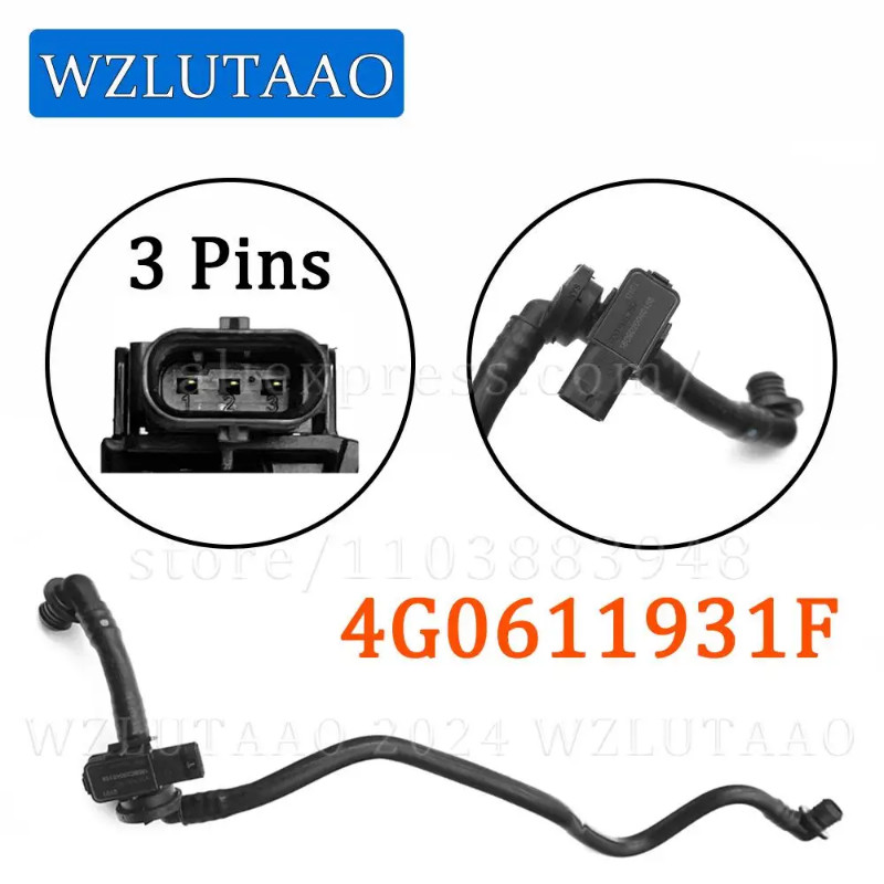 Brake Booster Vacuum Tube With Check Valve 4G1611931F 4GD611931F 4G0611931F For Audi A6 Avant (4G5,