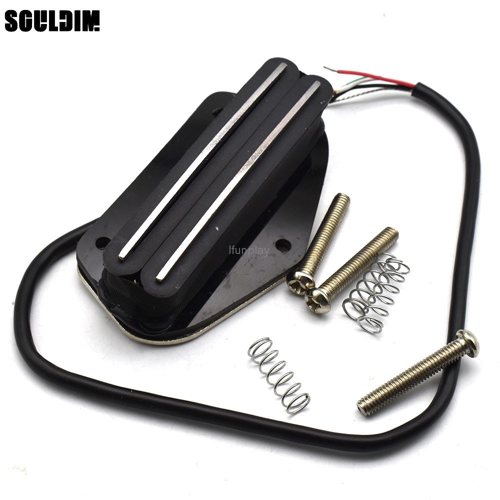 TL กีตาร์ไฟฟ้า Pickup Ceramics Magnet TL Electrif กีตาร์คอสะพานรถกระบะสีดํา