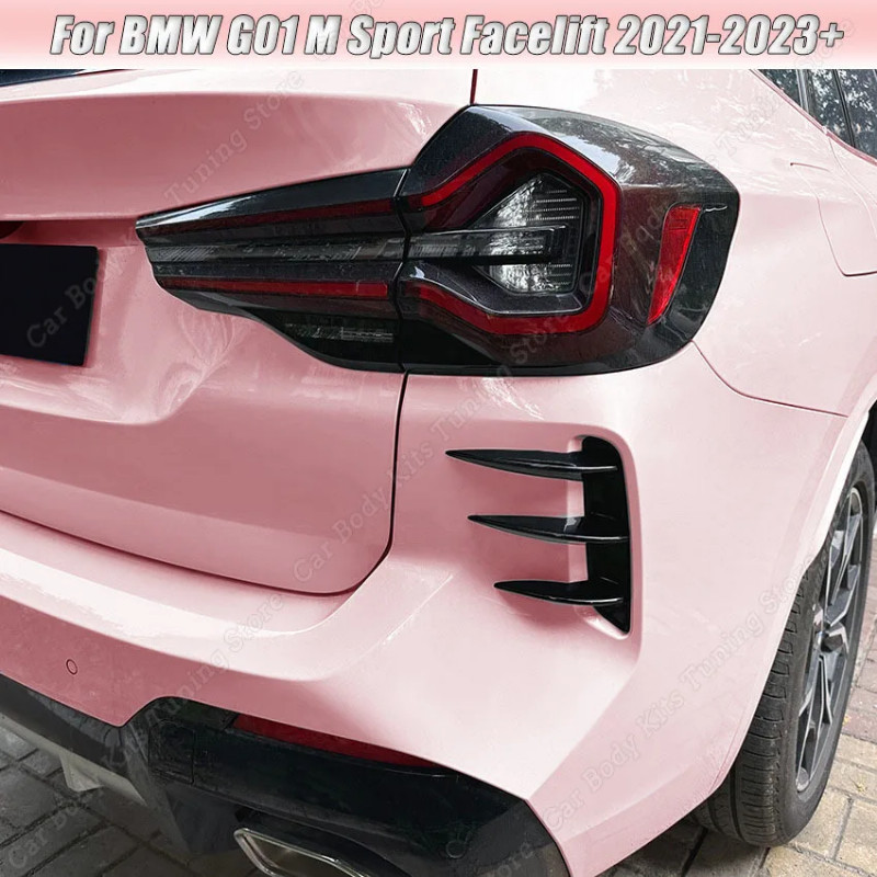 For BMW G01 25i 28i 30i 35i 40i M Sport Facelift 2021-2023+ Car Rear Bumper Spoiler Splitter Wind K