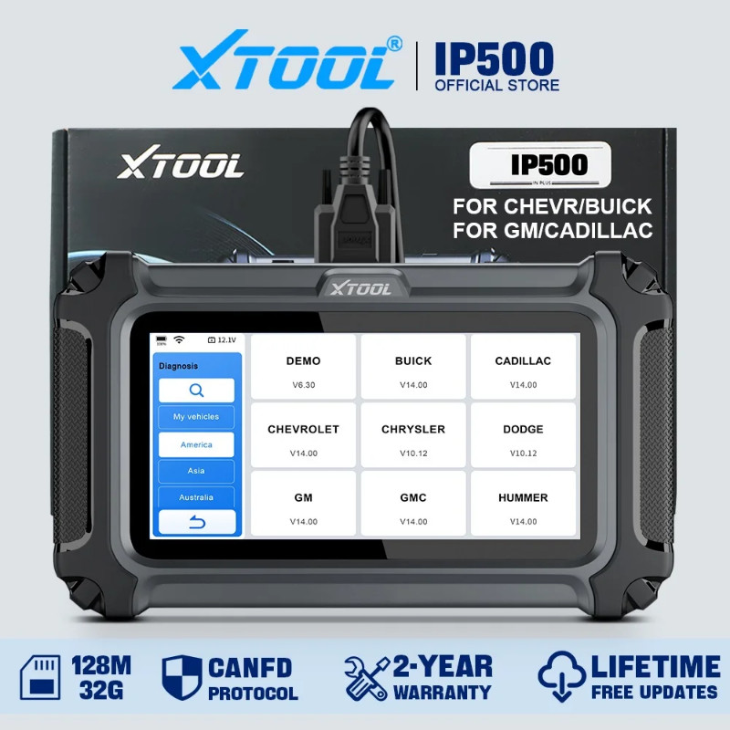 XTOOL InPlus IP500 For Buick/Chevrolet/Cadillac/GMC OBD2 Scanner Full Systems OBD2 Automotive Scann