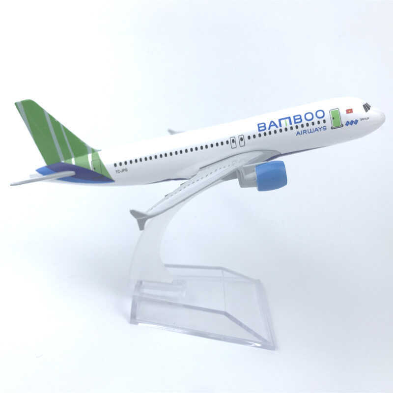 16CM Vietnam Bamboo Airlines Airlines A320 เครื่องบินโลหะผสมรุ่น BAMAOO Sales Good Sales