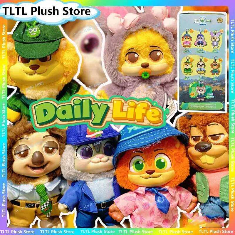 C Original Zootopia 2 Life Bd Box Vinyl Doll Pendant Toys Movie Nick Judy Clawhauser Pawbert Finnic