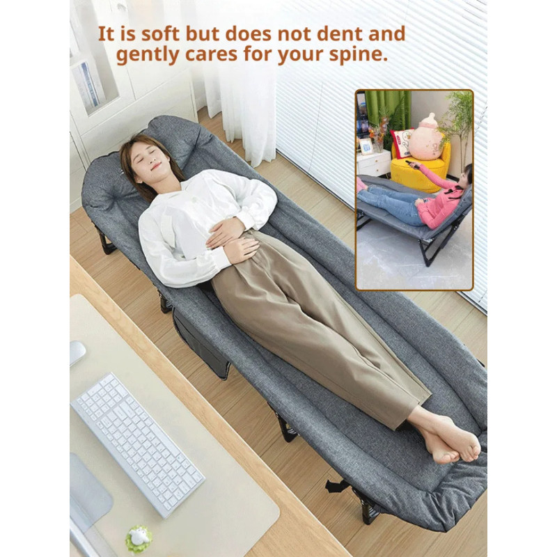 Multifunctional single bed type camping bed folding marching bed lunch bed recliner nap single bed