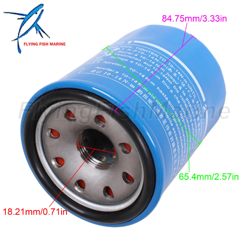 Outboard 15400-RTA-003 15400-PLM-A01 15400-PLM-A02 Oil Filter with Crush Gaskets for Honda for Acco