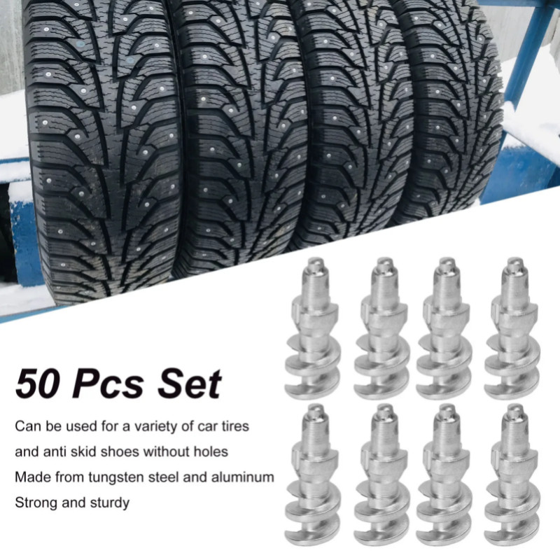 Tire Stud Screw  Hole  Anti Slip Strong Grip Tungsten Steel Aluminum Sturdy Car Tire Studs for Off