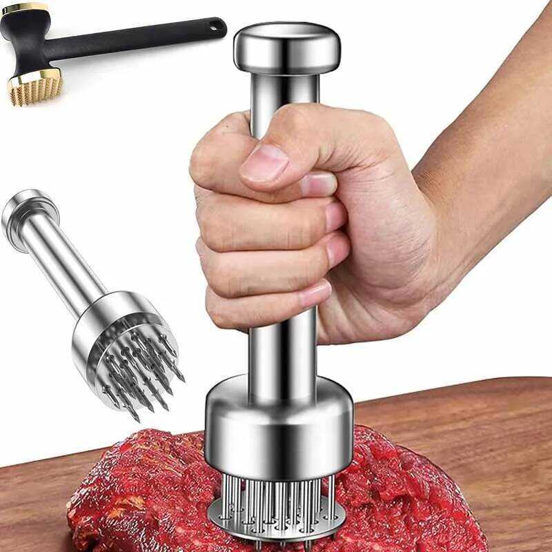 C Household Tender Meat Needle Meat Tenderizer Mer Mallet For Pounding Beef Steak Chicken Pork Meat