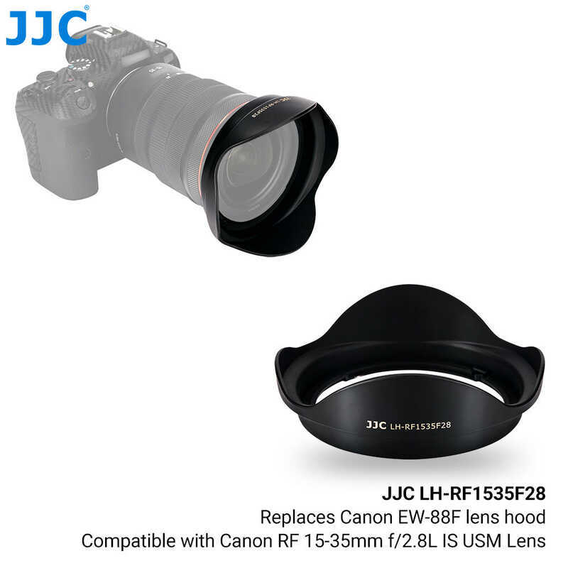 JJC RF Mount เลนส์เปลี่ยน EW-65C ES-65B ET 74B Hood อุปกรณ์เสริมสําหรับกล้อง Canon EOS R RP Ra R5 R6