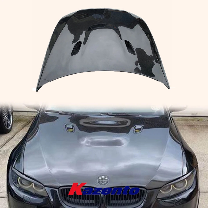 For BMW E92 M3 2 Door Coupe 11-13  Honeycomb Carbon KZ Front Bumper Hood Bonnet