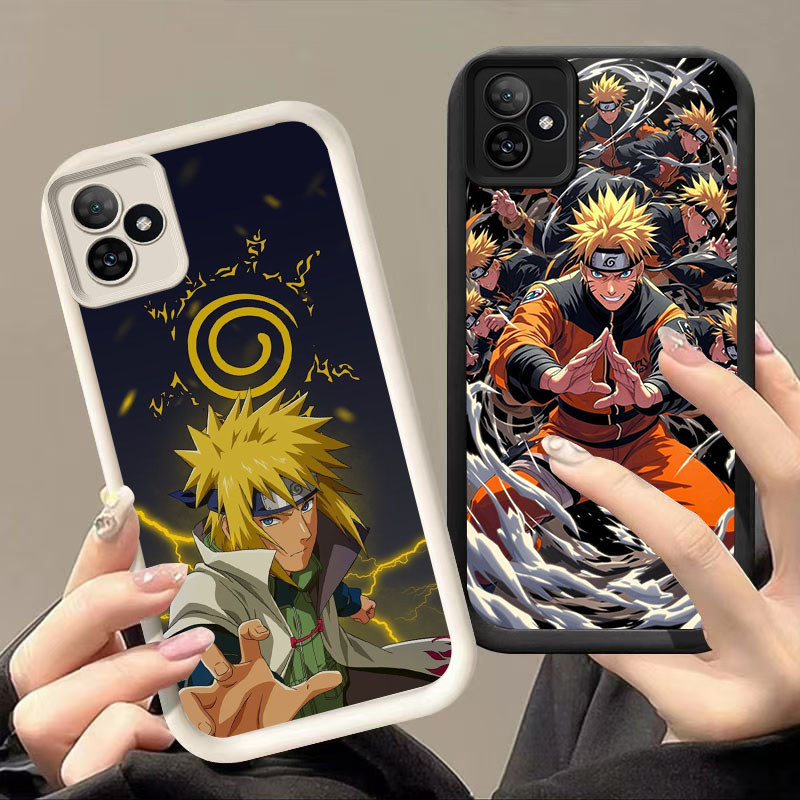 DK-73 Naruto Anime Silicone Casing สีดําและสีขาวสําหรับ Realme 15T 5G