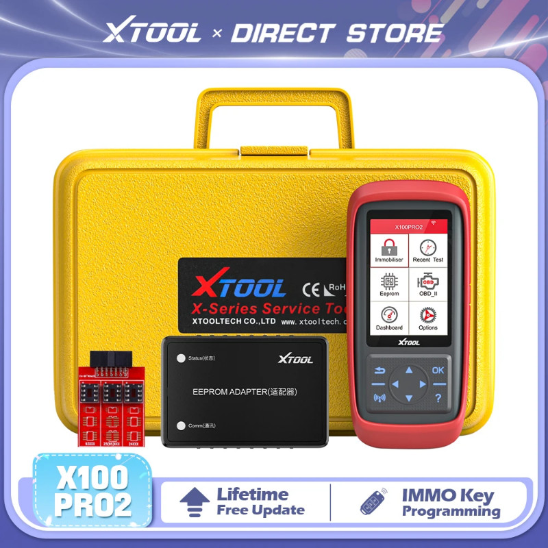 XTOOL X100Pro2 Professional Car Key Programming Tools With Eeprom Adapter Lifetime Free Update OBD2