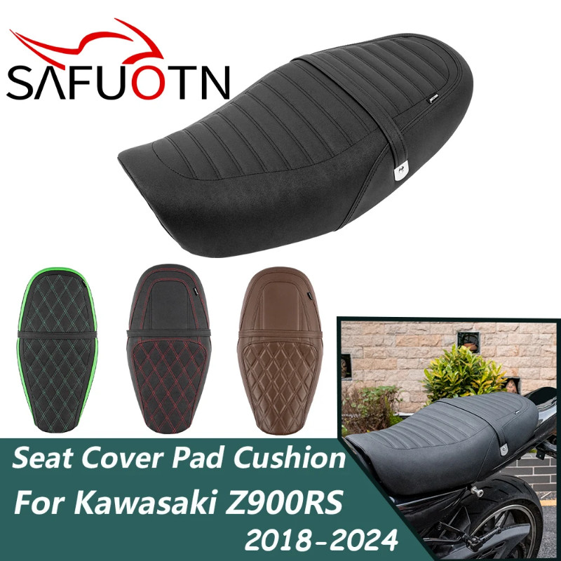 Z900RS One Piece Seat Pad Cushion For Kawasaki Z900RS 2018-2024 Driver Passenger Seat Cover Kawasak