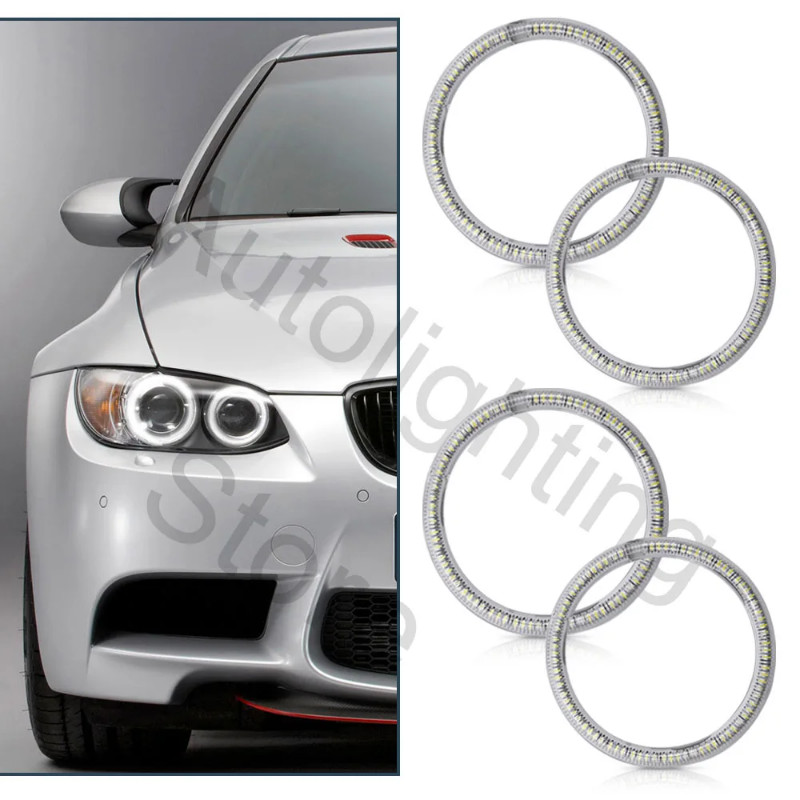 4PCS Led Halo Ring Light Angel Eyes Position Lamp DRL Parking light car Styling for BMW E90 E91 E92