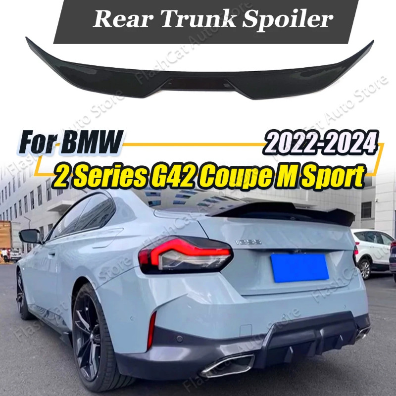 MP Style G42 Rear Trunk Spoiler Body Kit Roof Lip Trim Tail Wing For BMW 2 Series G42 220i 230i M24