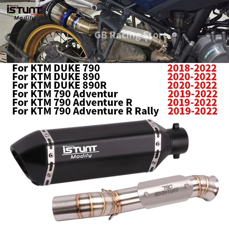 Slip For KTM 790 ADV DUKE 790 890 Adventure R Motorcycle Exhaust System Escape Moto Link Pipe Muffl