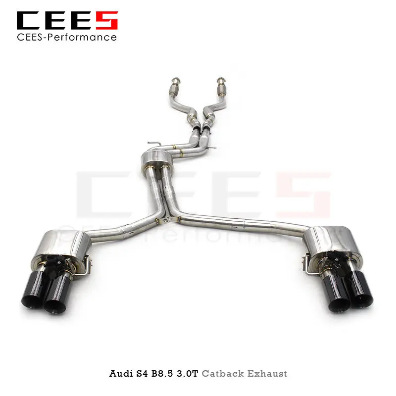 CEES Catback Exhaust for Audi S4 B8.5 3.0T 2013-2023 Performance 304 Stainless Steel Exhaust Pipe M