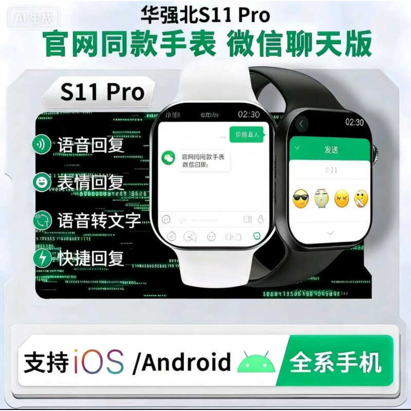 Huaqiangbei S10Pro สมาร์ทวอทช์ Micro/Letter Reply Dual/Alipay NFC Heart Rate Navigation