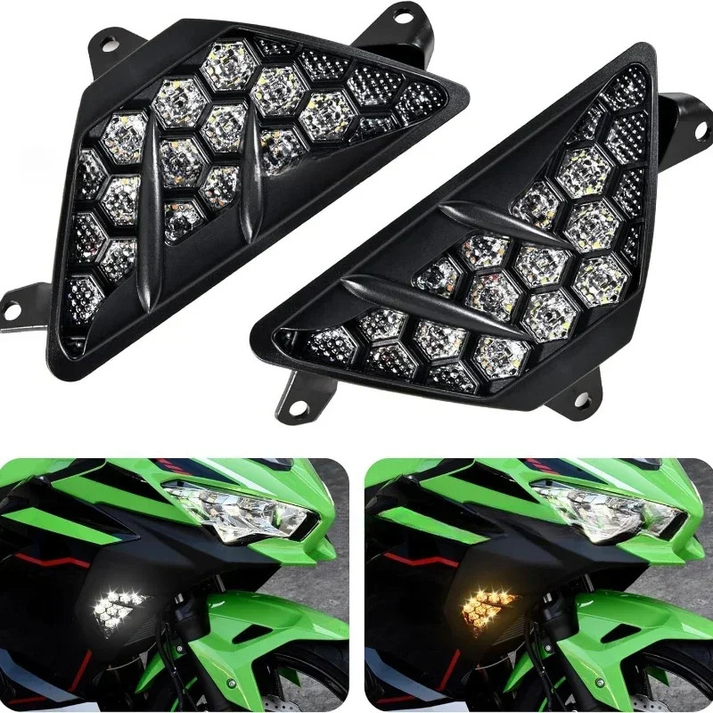 For KAWASAKI NINJA650 NINJA1000SX NINJA 650 ZX-6R ZX636 Z1000SX Motorcycle Front Turn Signals Light