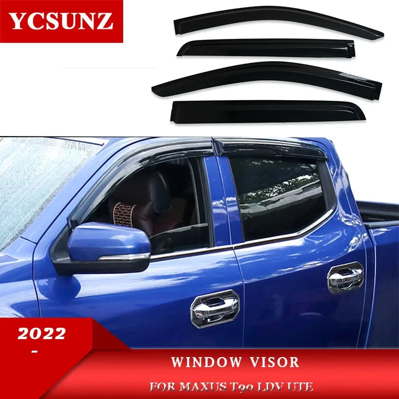 Side Window Deflectors For Maxus T60 T90 Ldv Ute 2019 2020 2021 2022 Sun Rain Guards Deflectors Dou