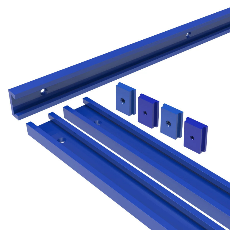 30 Type T Track Aluminum Woodworking T-slot Miter Track Jig Miter Track Stop for Router Table Bands